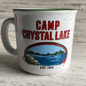 Camp Crystal Lake White and Green Mug Ceramic